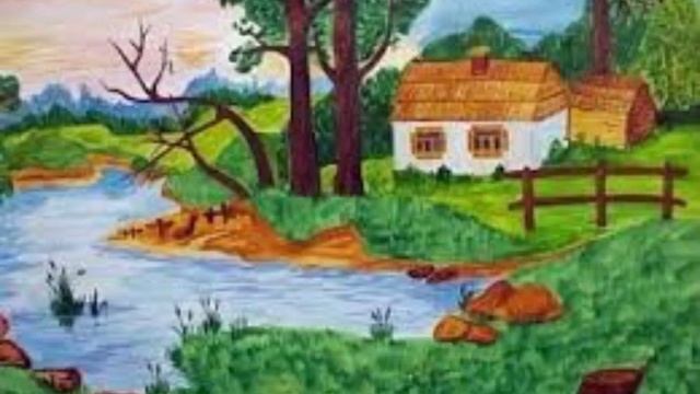 Рисунок на тему родной край. Рисунок на тему природа. Рисунок на тему родная природа. Детский рисунок на тему родная природа