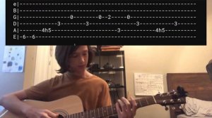 How 2 play cabinet man by lemon demon on guitar