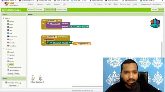 Building An AI ChatBot App With OpenAI's ChatGPT In MIT App Inventor | AI ChatBot Tutorial