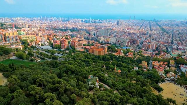 Барселона, Испания - с высоты птичьего полёта