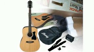 Ibanez JamPack IJV50 Quickstart Dreadnought Acoustic Guitar Pack Natural