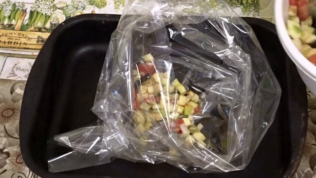 Рататуй в мешке для запекания  -это вкусно и очень просто!/Ratatouille in a bag for baking