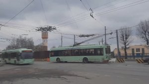 Ремонт моста в Могилёве - перенос контактной сети троллейбусной линии - прохождение спецчастей 2021