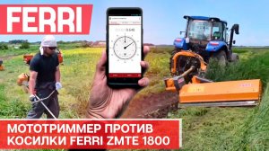 Мототриммер против косилки FERRI ZMTE 1800