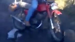 Мотоцикл Минск завелся в обратную сторону