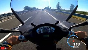 Yamaha XC 300cc versity - Top speed, Acceleration, 0-100, POV test ride (GoPro Onboard)