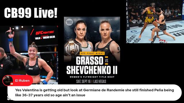 CB99 LIVE! Bueno Silva mind games, Grasso Shevchenko, Zhang Weili improvements