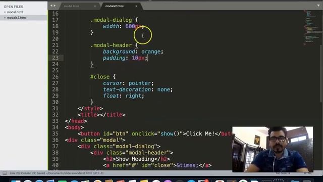 Modal Popup in HTML CSS Javascript | CSS Modal Animation | Javascript Project for Beginners