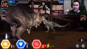 Гигантозавр против Карнотавра! - Jurassic World the Game #5