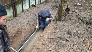 Дренаж на участке. Проверка уклона. Часть №7