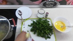 Зеленый борщ.