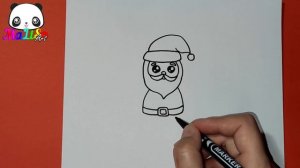 Рисуем САНТА КЛАУСА! How to draw a Santa Claus! Простой рисунок Деда Мороза! Новогодние рисунки!