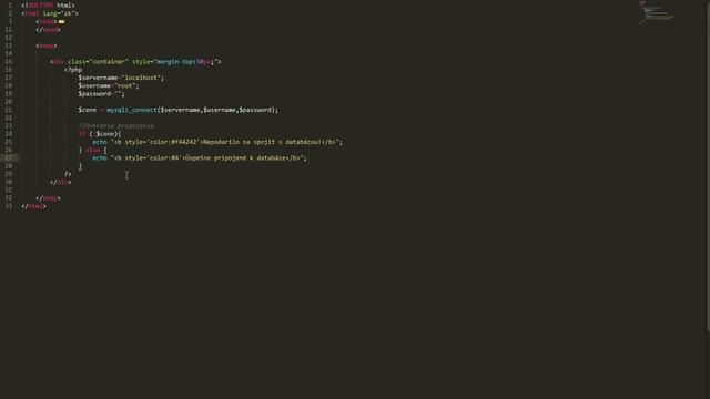#5 | PHP/MySQLi | Pripojenie A Vytvorenie Databáze Cez MySQLi