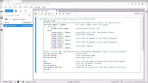 Lec_32: Draw a cross-stitch curves with a single pen| Recursive Python/Turtle Function