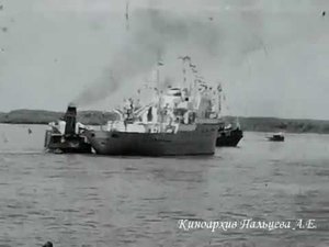 Набережная моего города.  Астрахань.  Волга.  1965.