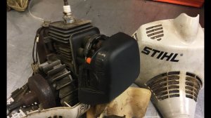 Ремонт китайской мотокосы STIHL FS55. Как собрать косу. Repair of motorcycle mowers.