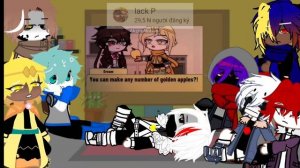 Sans au react to Nightmare sans