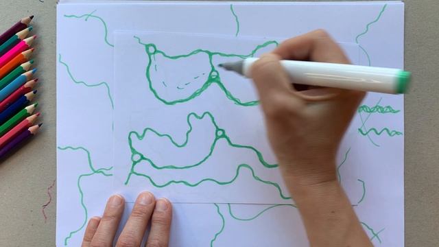 Как рисовать Нейрографику. Часть 2. Нейролинии  и сопряжение.