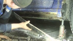 Ремонт порога Peugeot 308 sw своими руками