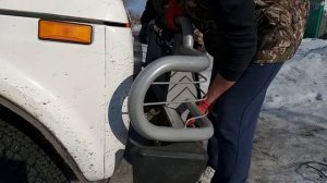 Устанавливаем кенгурятник на НИВУ 2121. РУССКИЙ ВНЕДОРОЖНИК 4Х4.