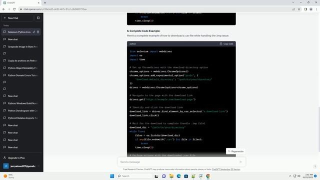 Incomplete tmp file is downloaded instead of csv when using Selenium Python смотреть онлайн