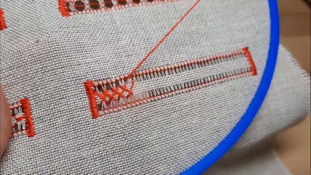 Мережка козлик.Tutorial.Hand embroidery for beginners.Embroidery on the grid.