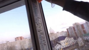 Как снять старую пленку с пластиковых окон