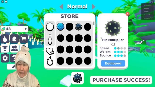 Roblox симулятор кидания мячиком по кеглям Ball Throwing Simulator | Зайчик Роблокс смотреть онлайн