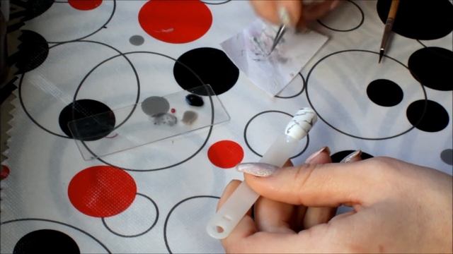 МРАМОР. Мастер-класс, пошаговое обучение. Черно-белый маникюр.VIKA BEST NAILS