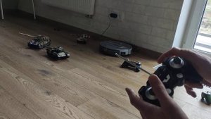 Танковый бой. Радиоуправляемый танк MOKA