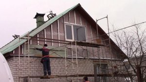 ФРОНТОН из САЙДИНГА! 4 дня работы за 270 секунд