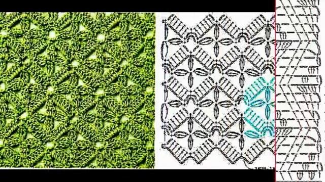 Узоры + схемы вязание крючком. Коллекция - 7.