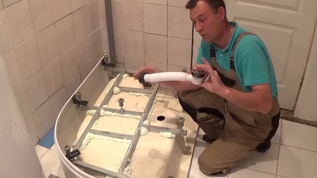 Сборка душевого поддона ЧАСТЬ 2-1 смотреть онлайн