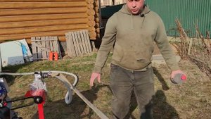 Очистка выгребной ямы (Септика) мотоблоком НЕВА