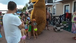 115 г.Ейск. Турбаза "Парус" . Развлечения для детей.Закат.