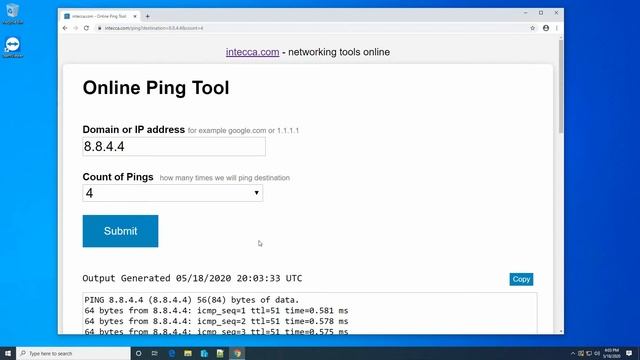 How to ping website or IP address online - under 1 minute tutorial смотреть онлайн