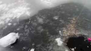 Зимняя рыбалка, ловля краснопёрки.