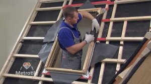 Монтаж мансардных окон на черепице Метротайл Metrotile