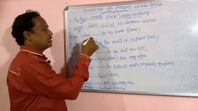 Exercises on simple present tense in English grammar in Telugu|| spoken English || online vidya gur смотреть онлайн