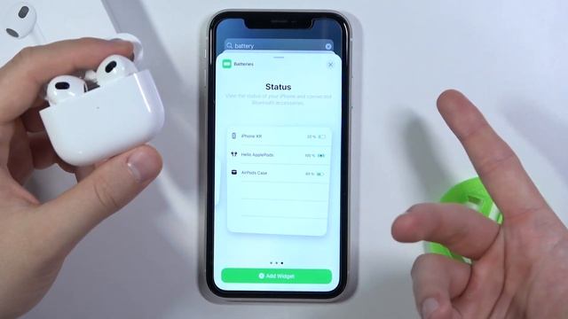 How to Check AirPods 3 Battery Level? iOS Battery Widget on iOS Device | Featuring iPhone