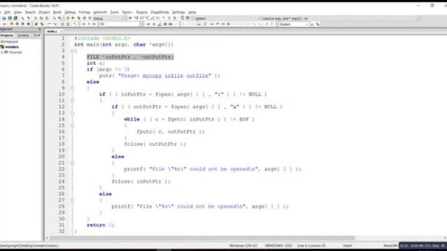 Command Line Arguments in C