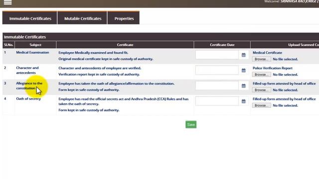AP STATE GOVT EMPLOYEES E -SERVICE REGISTER (E-SR )ONLINE DATA ENTRY PROCESS (PART 1 TO PART 11) смотреть онлайн