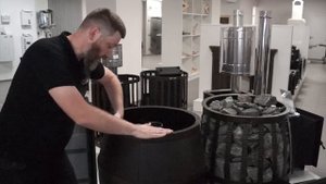 Обзор чугунной банной печи бочки Русский пар (Сандуны)! Новинка Везувий.