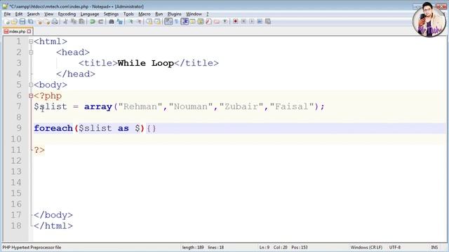 PHP foreach loop tutorial | How to Create foreach loops in php | with array php in hindi|Mr Tech 00