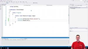 C# Basics with .NET Core | S1P7 | First Line of Code