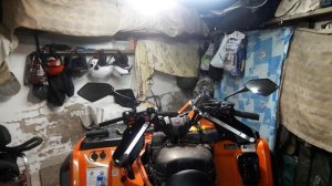 Установка ручек с подогревом.(KOSO)на квадроцикл.часть2