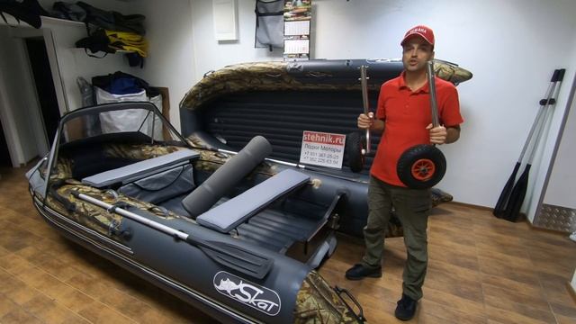 ?Лодка SKAT 390 S НД Камуфляж лес с т.серым смотреть онлайн