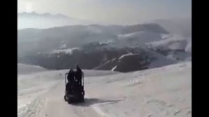 Snownobile Sherpa 1.6 Ti VCT by Alpina. Close-up on this multi-purpose snow vehicle.