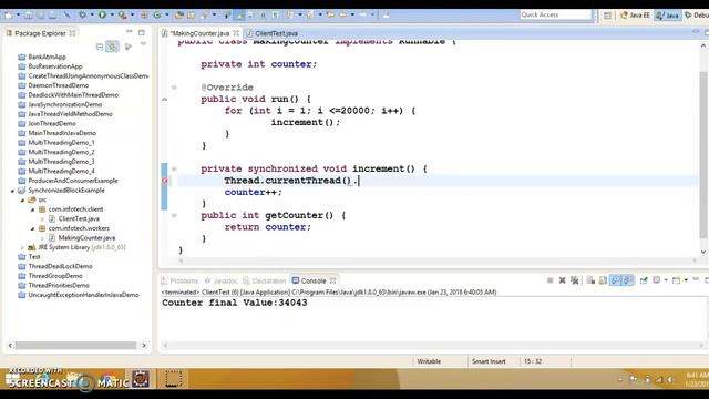Java Multithreading synchronized block example – смотреть онлайн видео ...