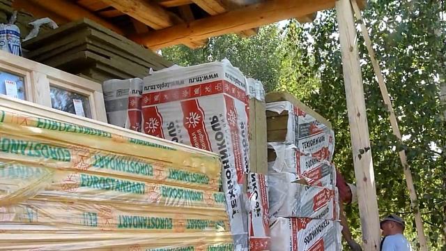 Как установить или заменить опорный столб в срубе смотреть онлайн